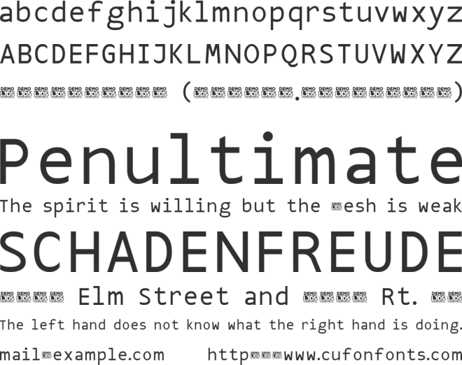 LJDS Sans font preview