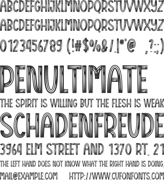 Order Online font preview