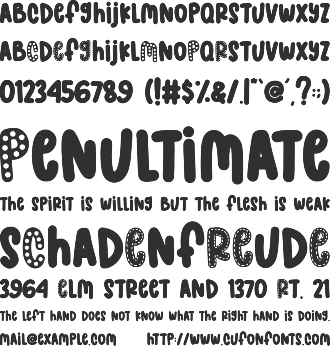 Triple Magic font preview