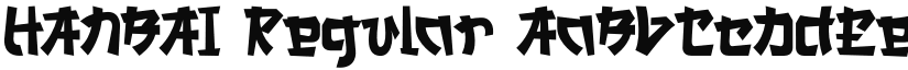 HANBAI Regular font