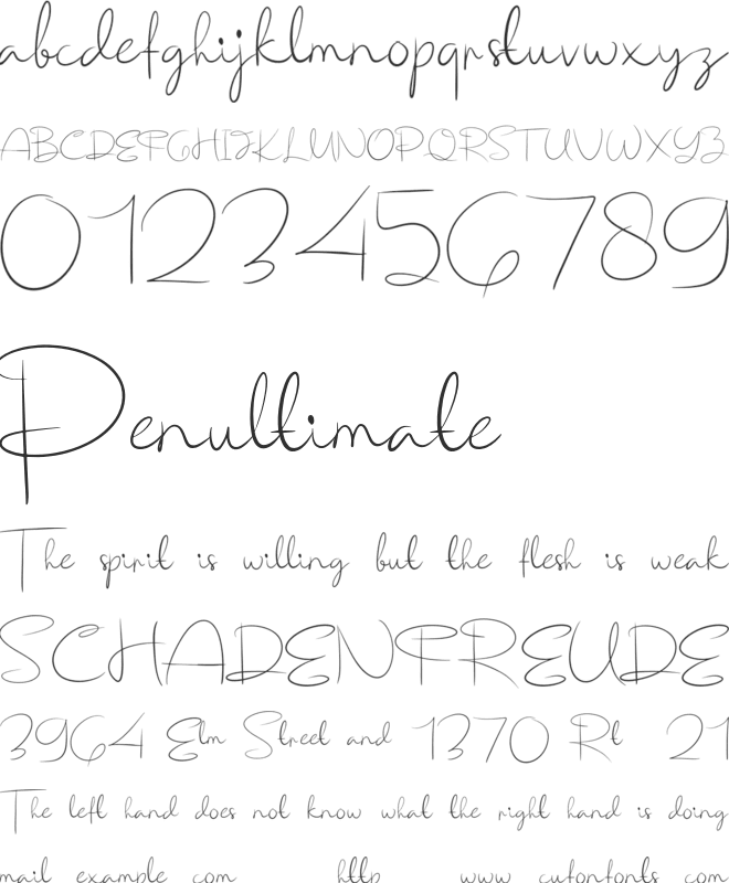 Joa Script Personal Use font preview