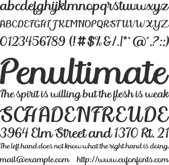 Deloresta font preview