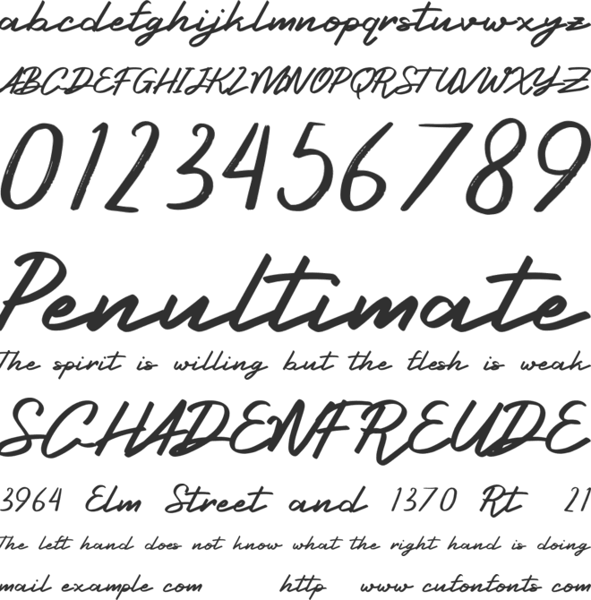 Qhulsa Personal Use font preview