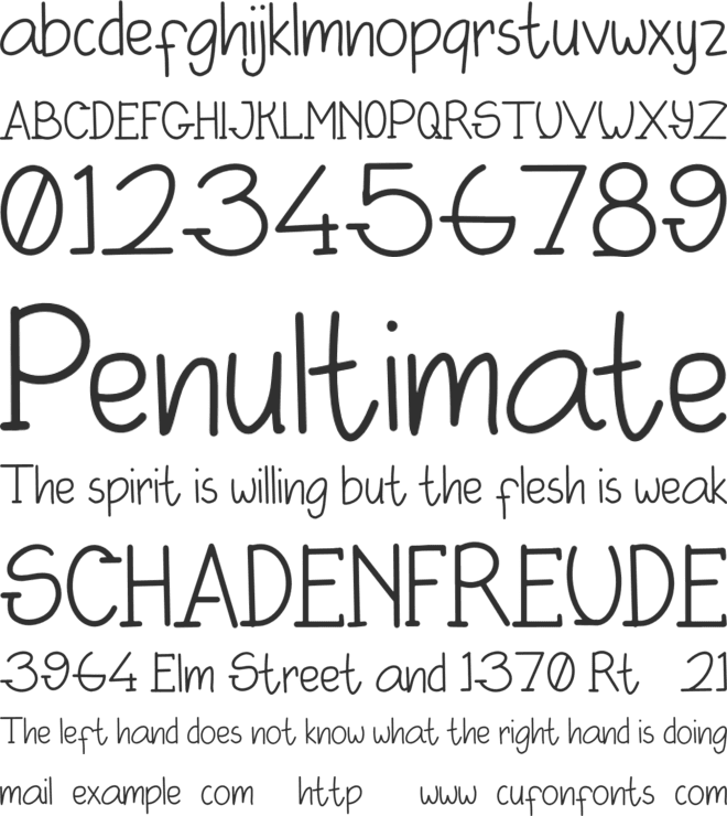 Ladaputi Personal Use font preview