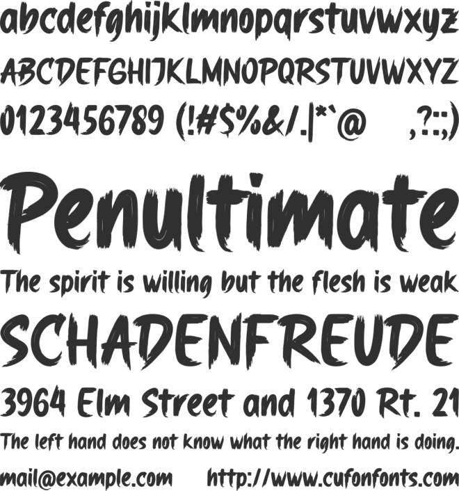Donsky font preview