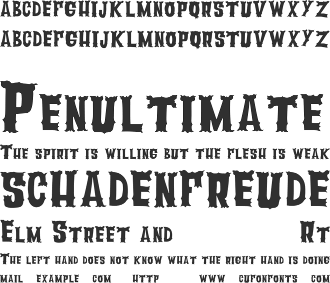 Vaporary font preview