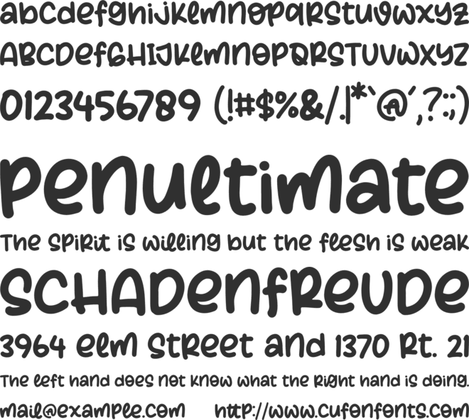 Milkshake Creps font preview