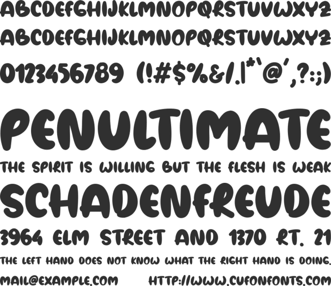 Apple Crush font preview