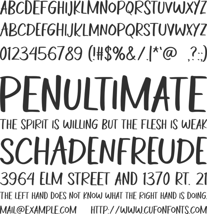 PARTY-GOERS font preview