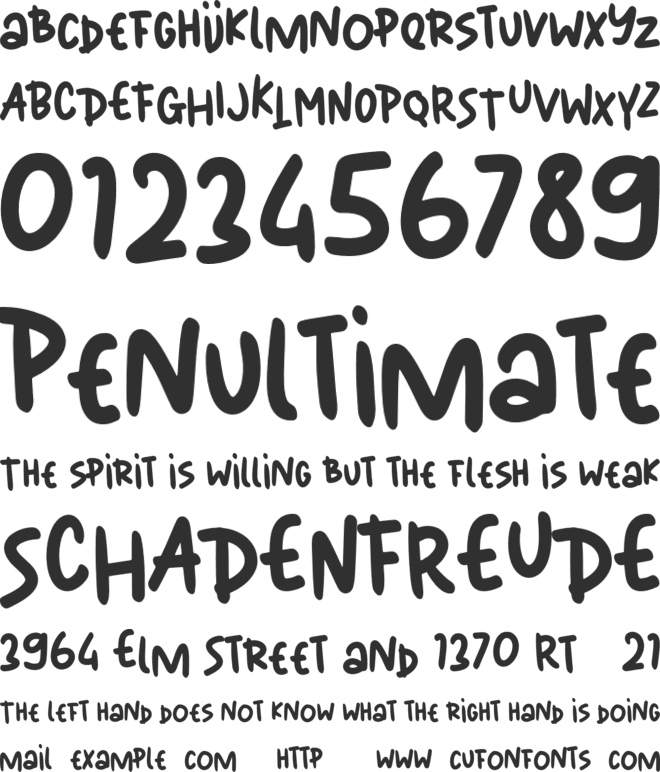 Naitru Personal Use font preview