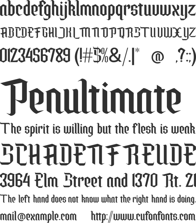 Alisyah font preview