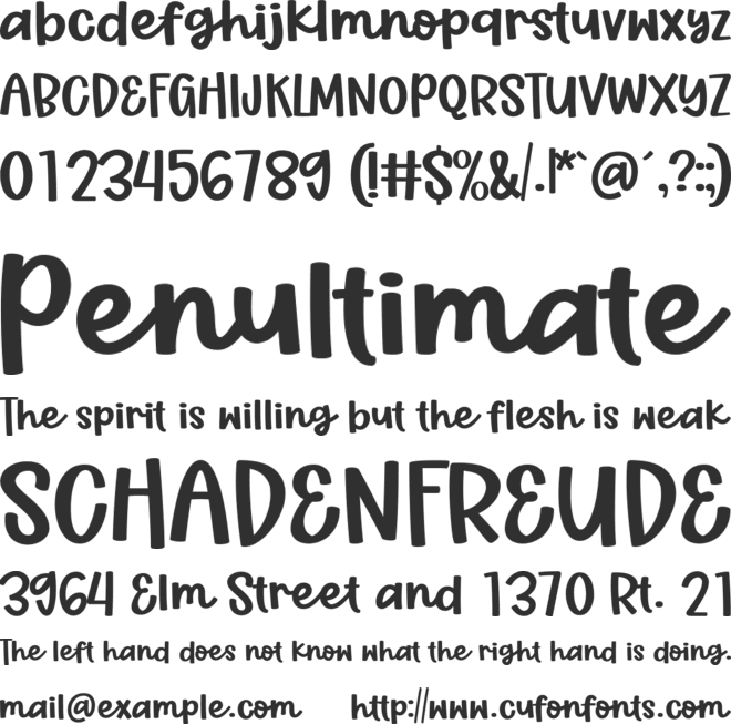 Hello Farmer font preview