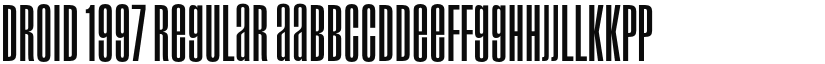 Droid 1997 Regular font