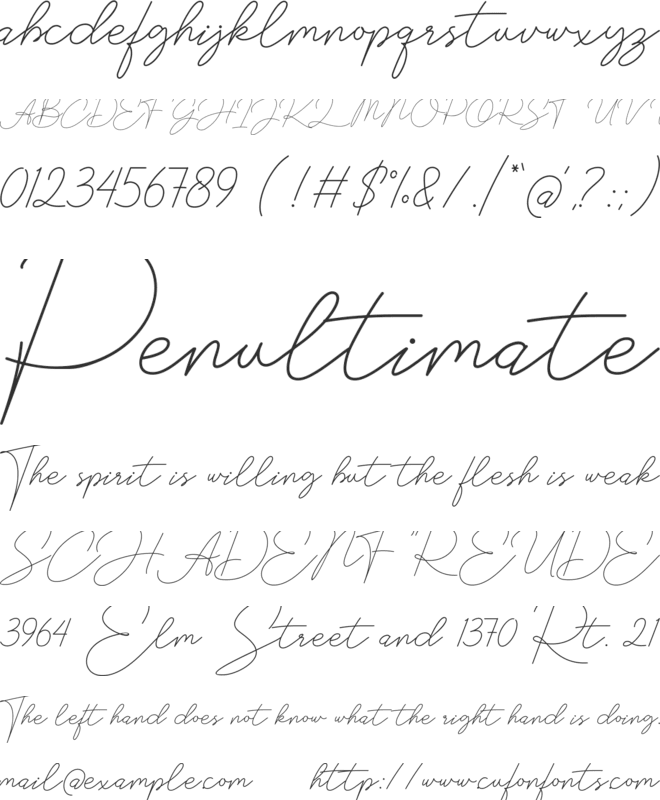 Akitha font preview