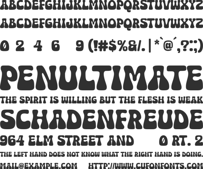 Super Festival font preview