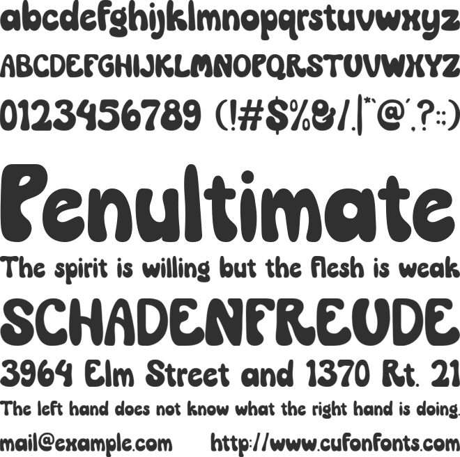 Sunday Milk font preview