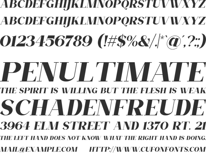 Filora font preview