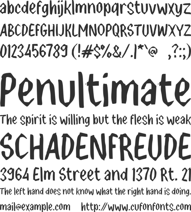 K Kambium font preview