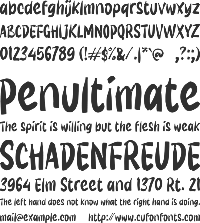 K Kantin font preview