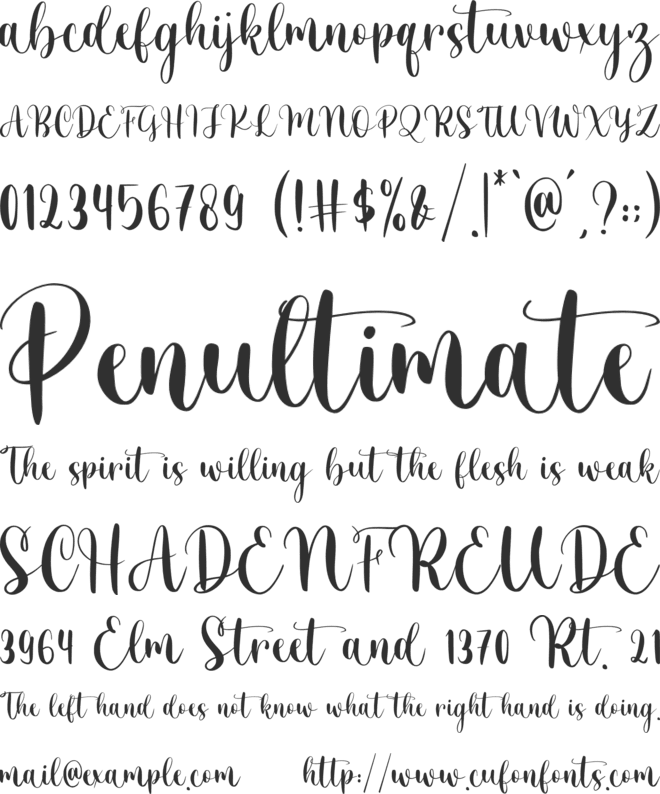 Delminsta font preview