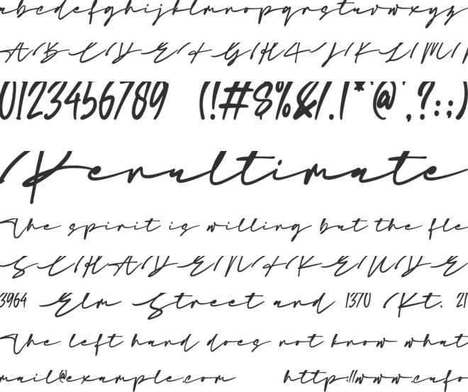 Mammies font preview