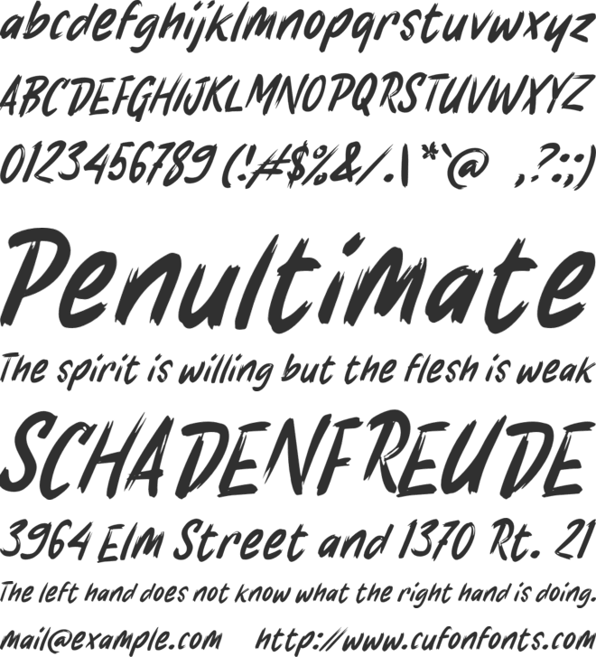 K Kamis font preview