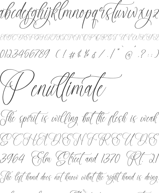 Adofellins Barlinestya font preview