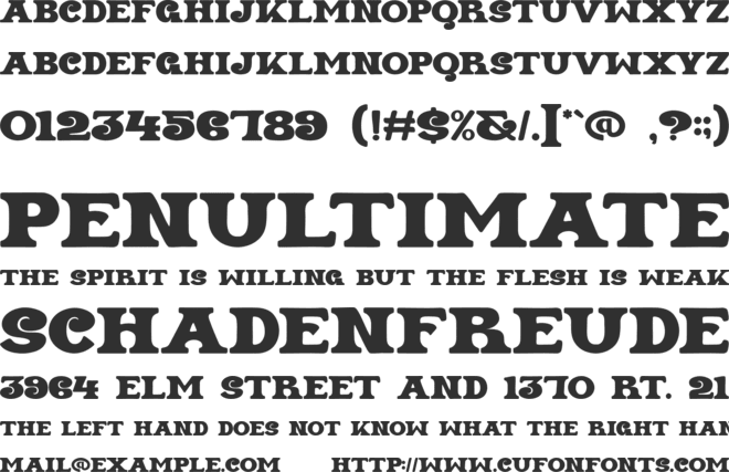 BERINE font preview