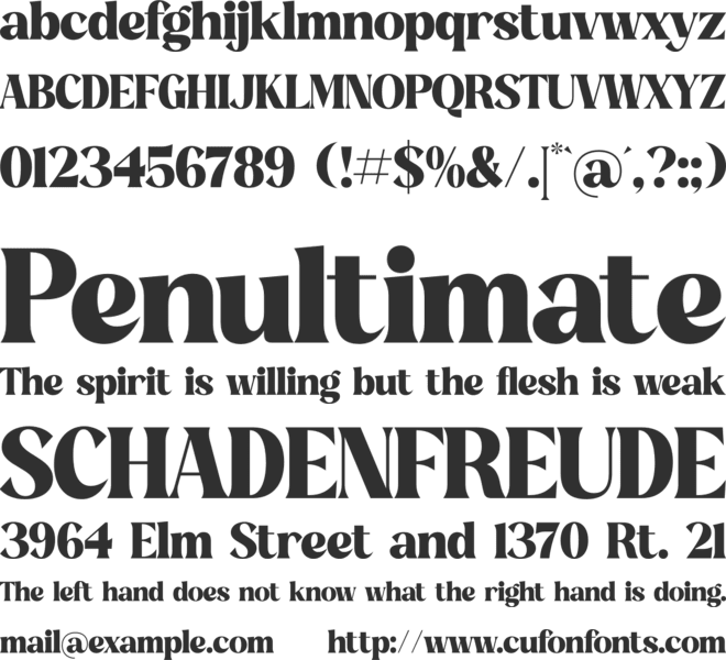 Gravelo font preview