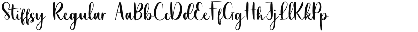 Stiffsy Regular font