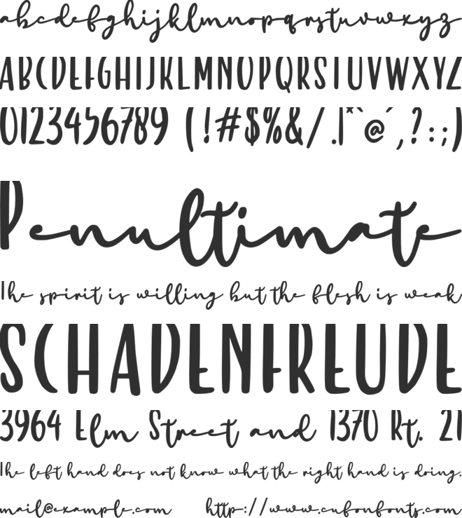 Lovely Beige font preview