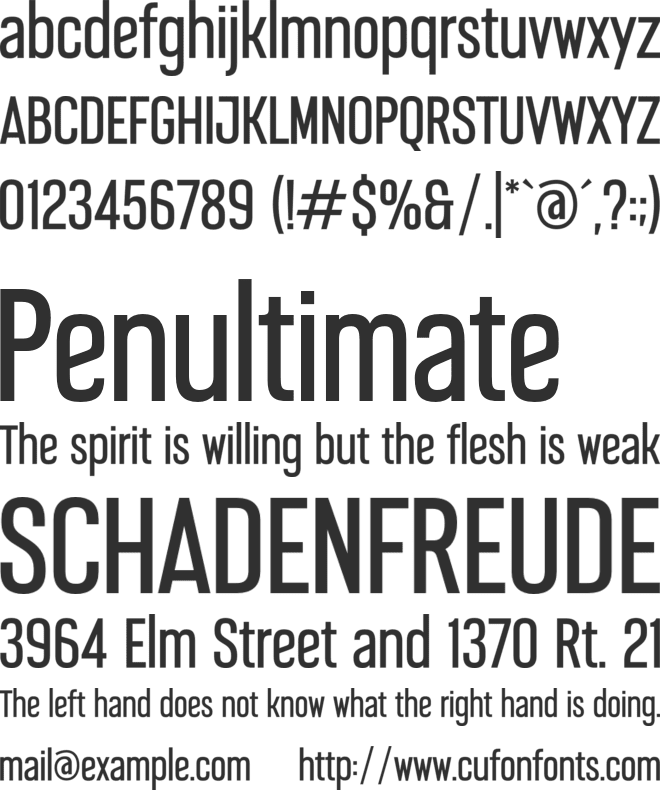 Gasket font preview