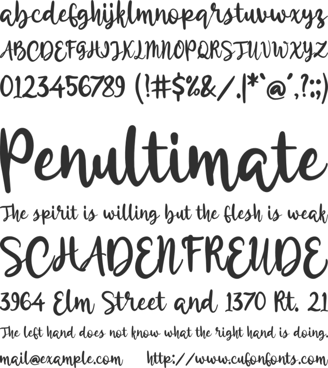 BeautyAbigail font preview