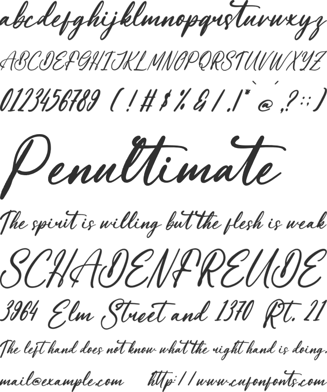 Matthew Rustical font preview