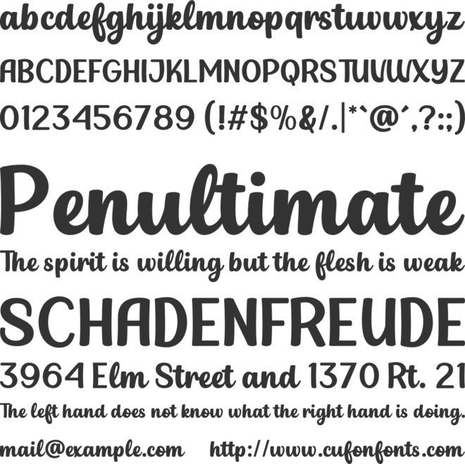 Grilled Goat font preview