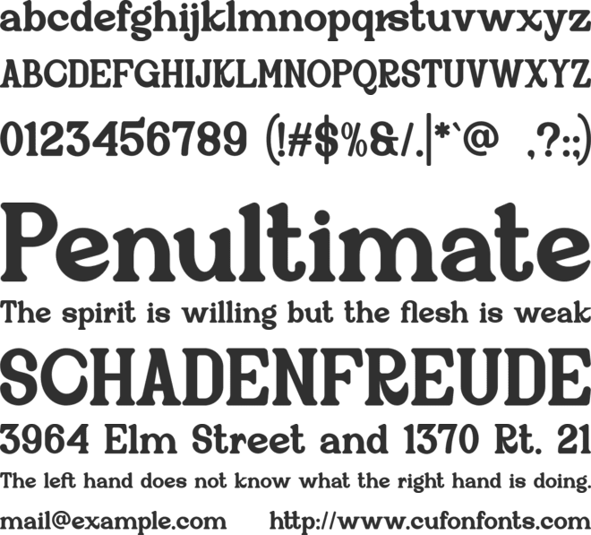 Gruyila font preview