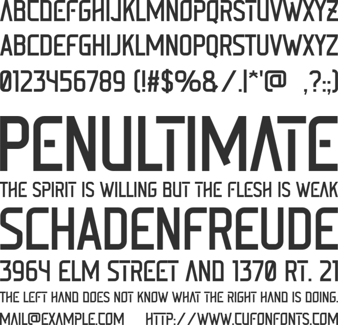 MATRICODE font preview