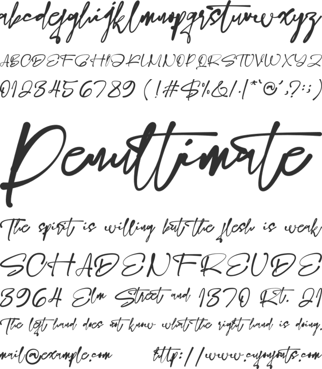 Gisan font preview