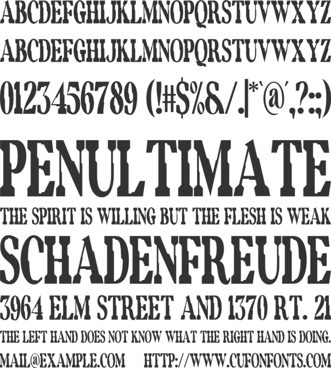 Resifen font preview