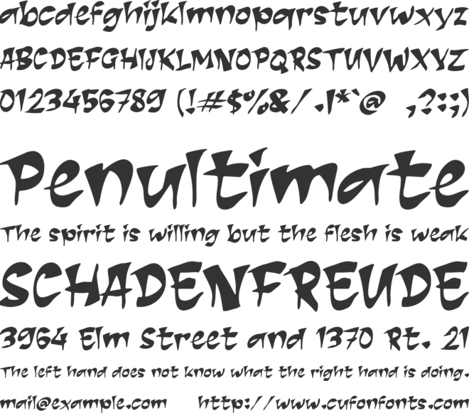 K Kareraisu font preview