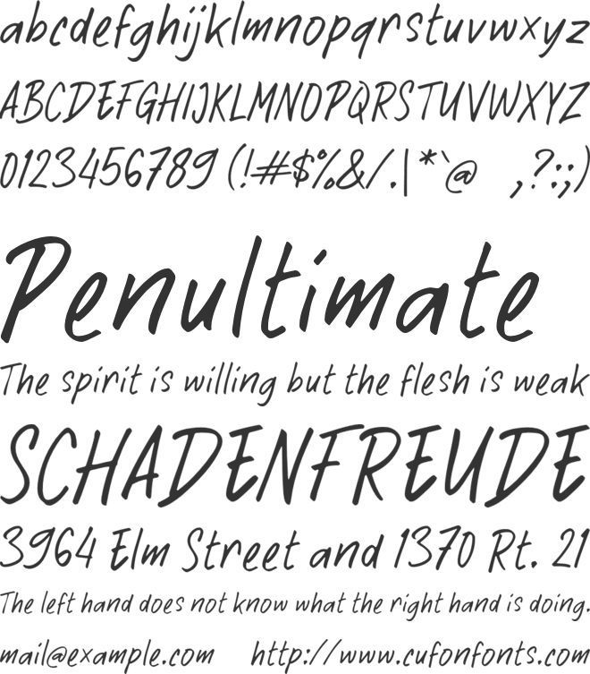 K Kandang Wedus font preview