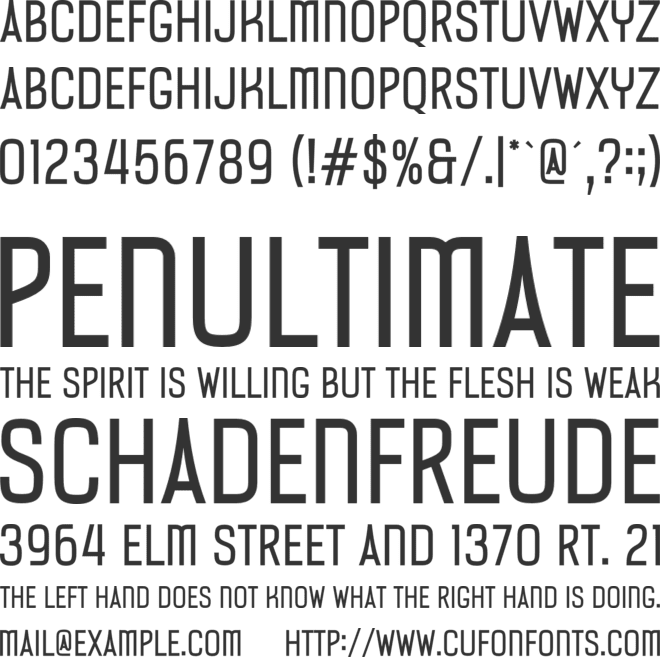 SS Paris font preview