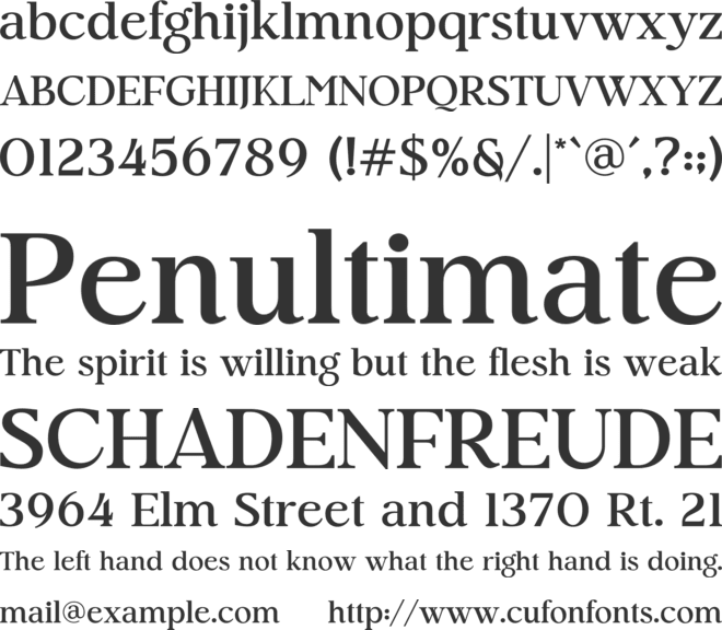 Roaster font preview