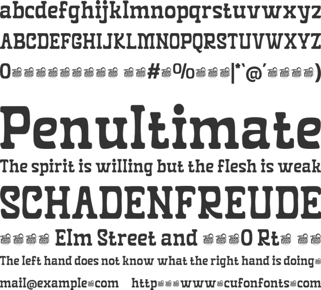 ZEWKILA Trial font preview