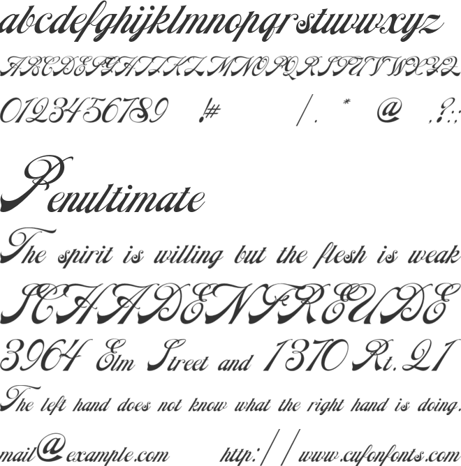 BTD Elcie font preview