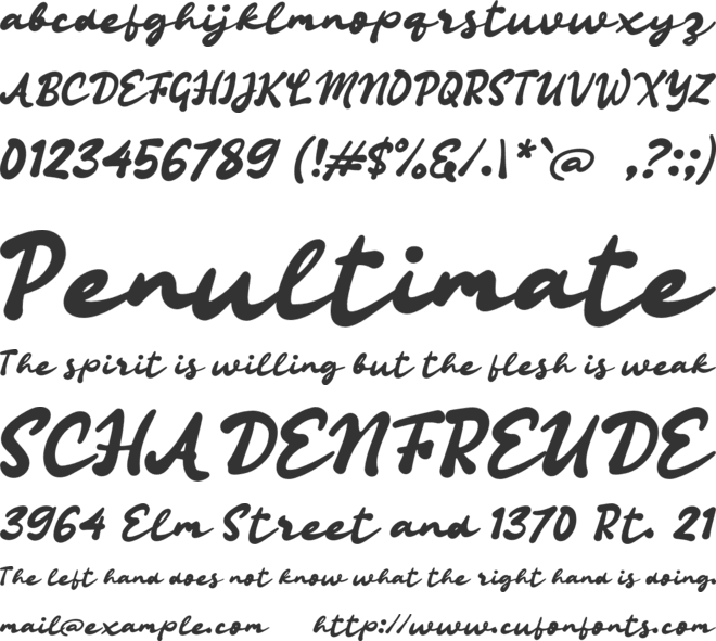 K Kamulyan font preview