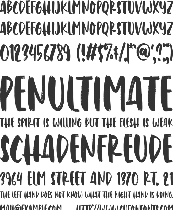 Sunday Kids font preview