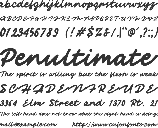Maple Crisp font preview