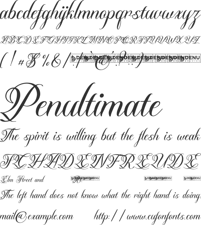 Mellyani Rojalty font preview