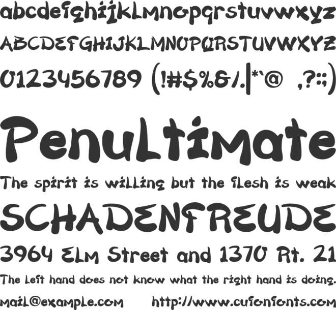 Hezibu font preview